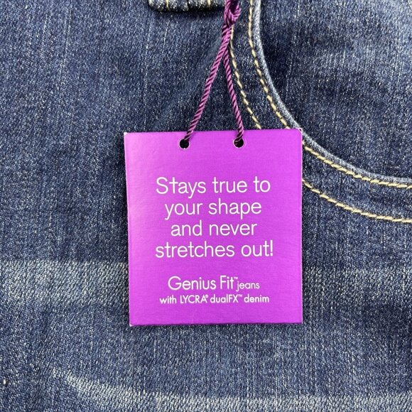 Lane Bryant Jeans Womens 26 Slim Boot Cut Genius Fit Dark Wash Stretch - Picture 8 of 16